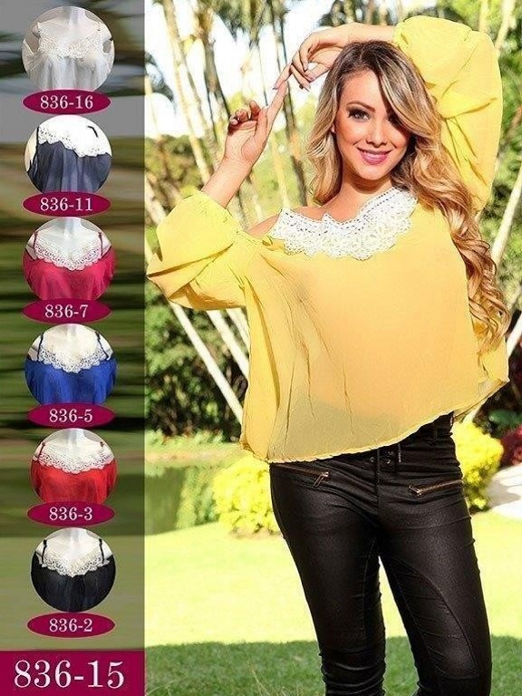 Blusa Moda Fuxia Blanco