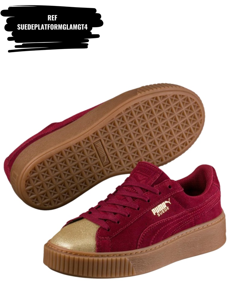 [263SUEDEPLATFORMGLAMGT4-7] Suede Platform Glam Gold Tibetan (7)
