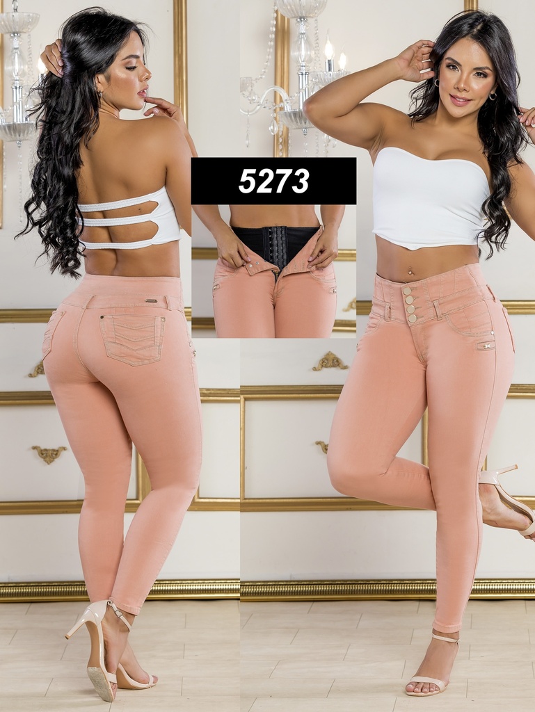 Jeans Levantacola Colombiano Con Faja 