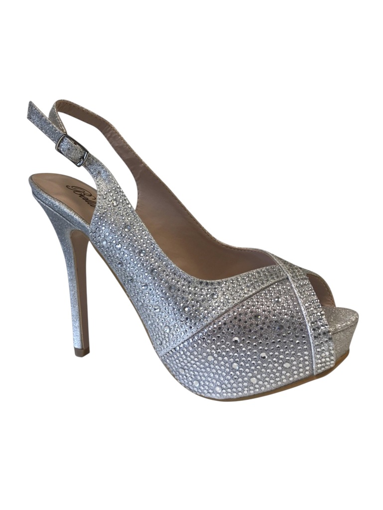 [2380332210] Tacones Peep-Toe con Tira Trasera Plateado Brillante para Mujer Canny-11