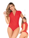Body Cruzado Manga Corta Rojo para Mujer A-567