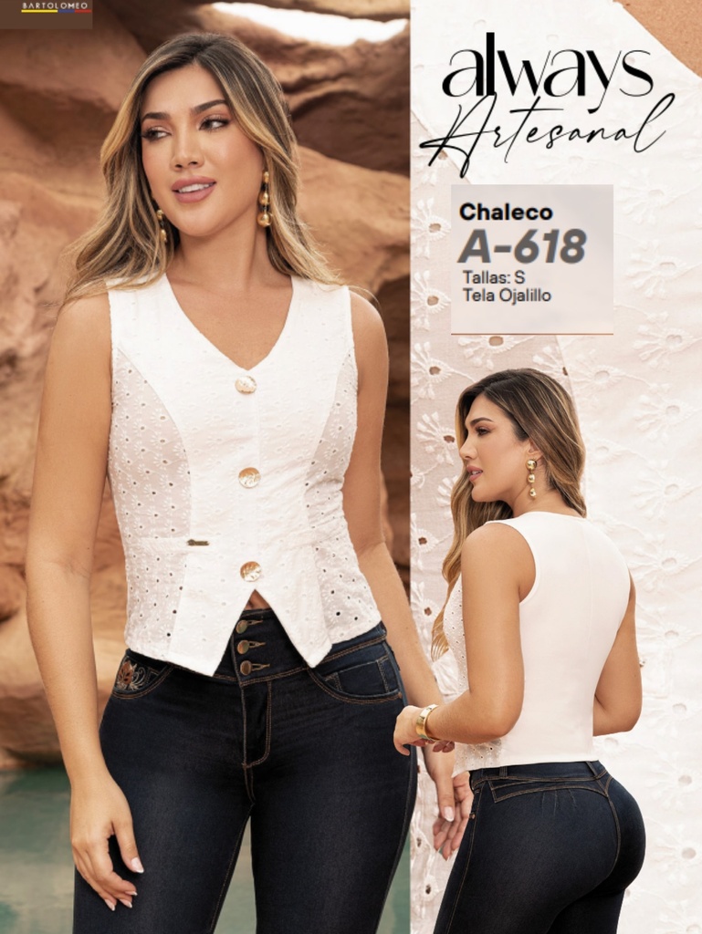 [351A618S] Chaleco Moda Colombiana (S)