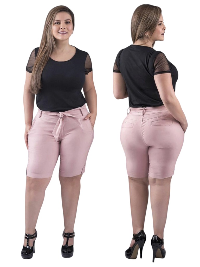 Women's Blush Pink Bermuda Shorts 3033