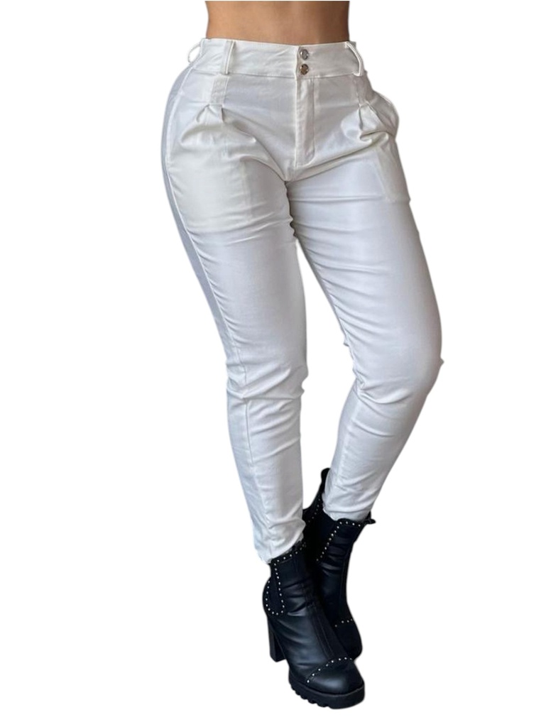 [3611506103] Women's White Cargo Jogger Pants 1596-1 (3)