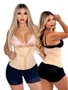 Faja Moldeadora Cinturilla Látex con Ganchos Beige para Mujer 230332B