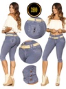 Capri Levantacola Azul Periwinkle con Bolsillos de Botones – Cokette