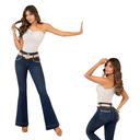 Jeans Levantacola Colombiano Frida Bota Campana