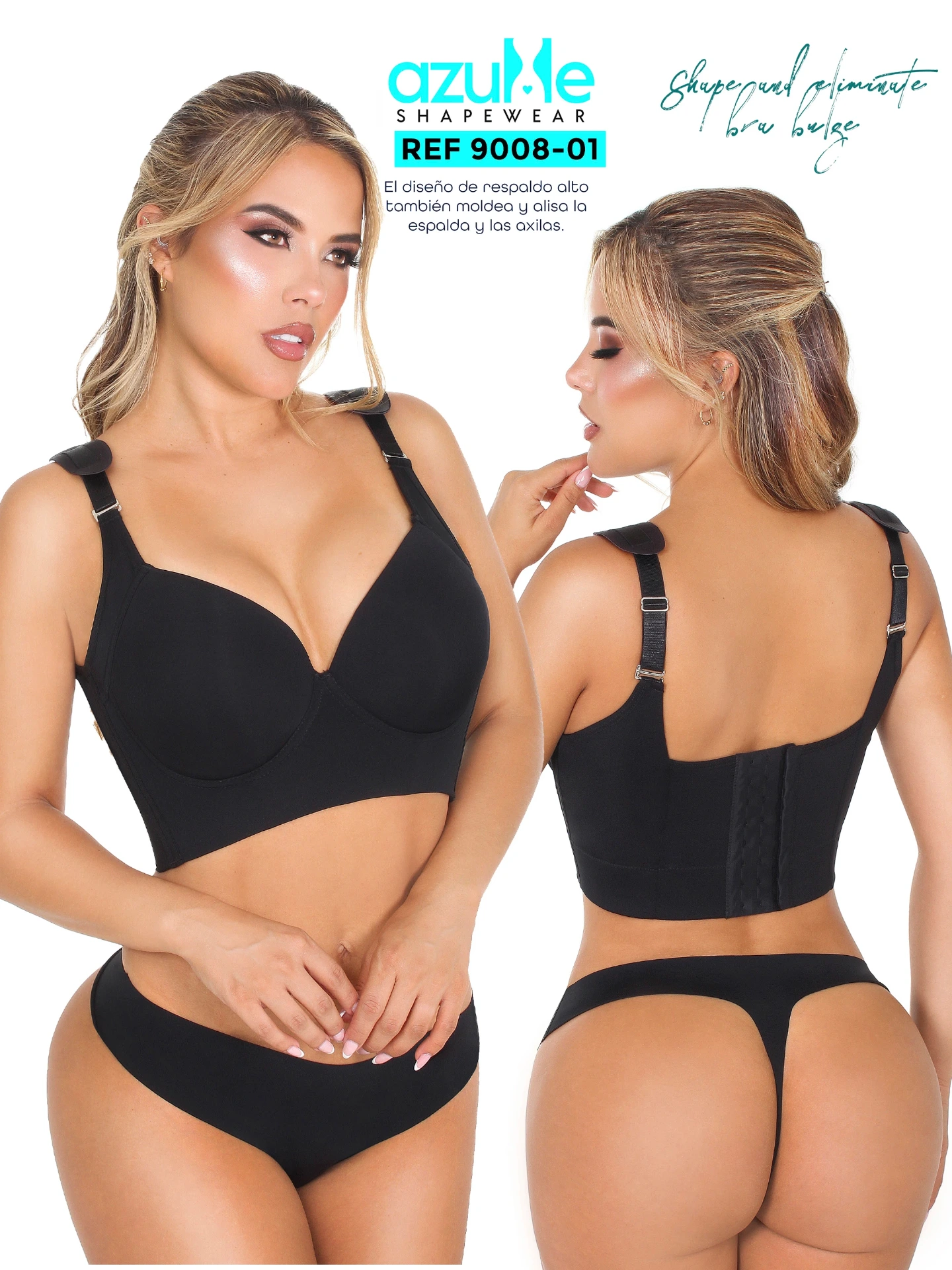 BRASSIER COPA ESPALDA ANCHA LUXURY