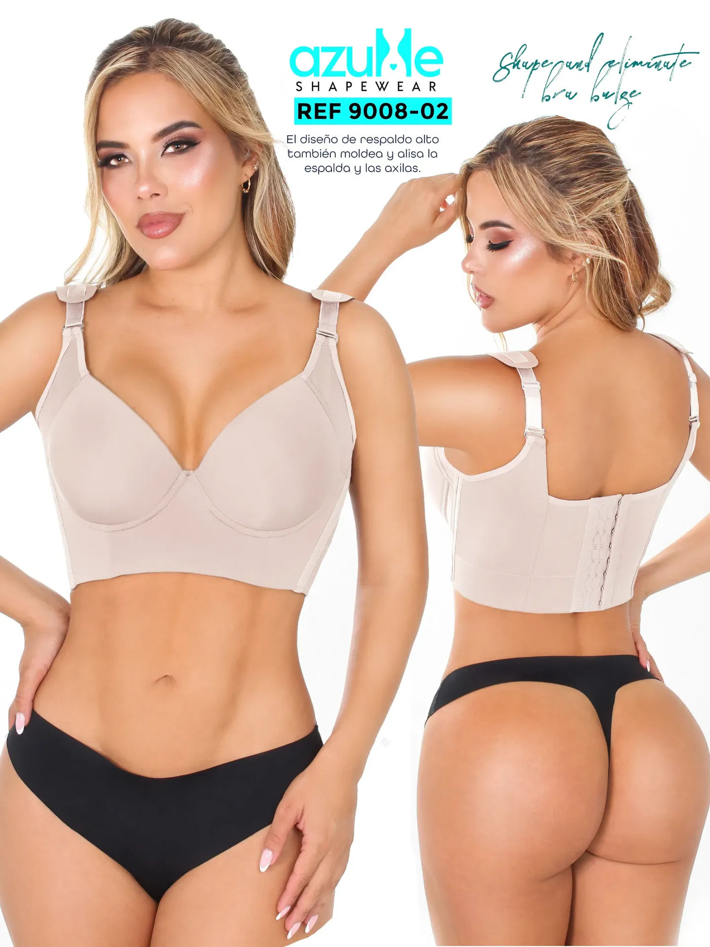 BRASSIER COPA ESPALDA ANCHA LUXURY