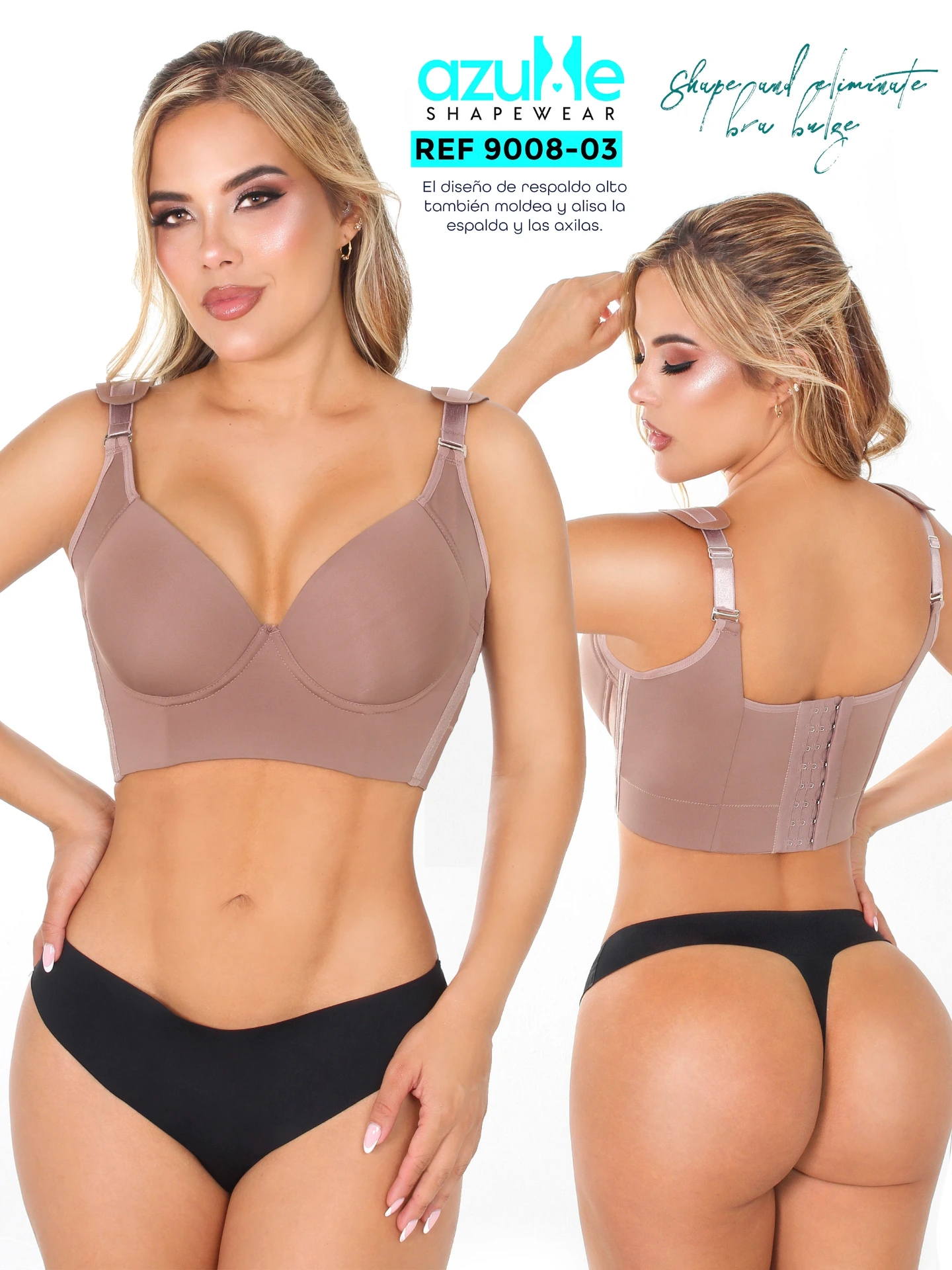 BRASSIER COPA ESPALDA ANCHA LUXURY