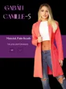 Abrigo Largo Tipo Blazer Abierto Coral para Mujer Camille-5