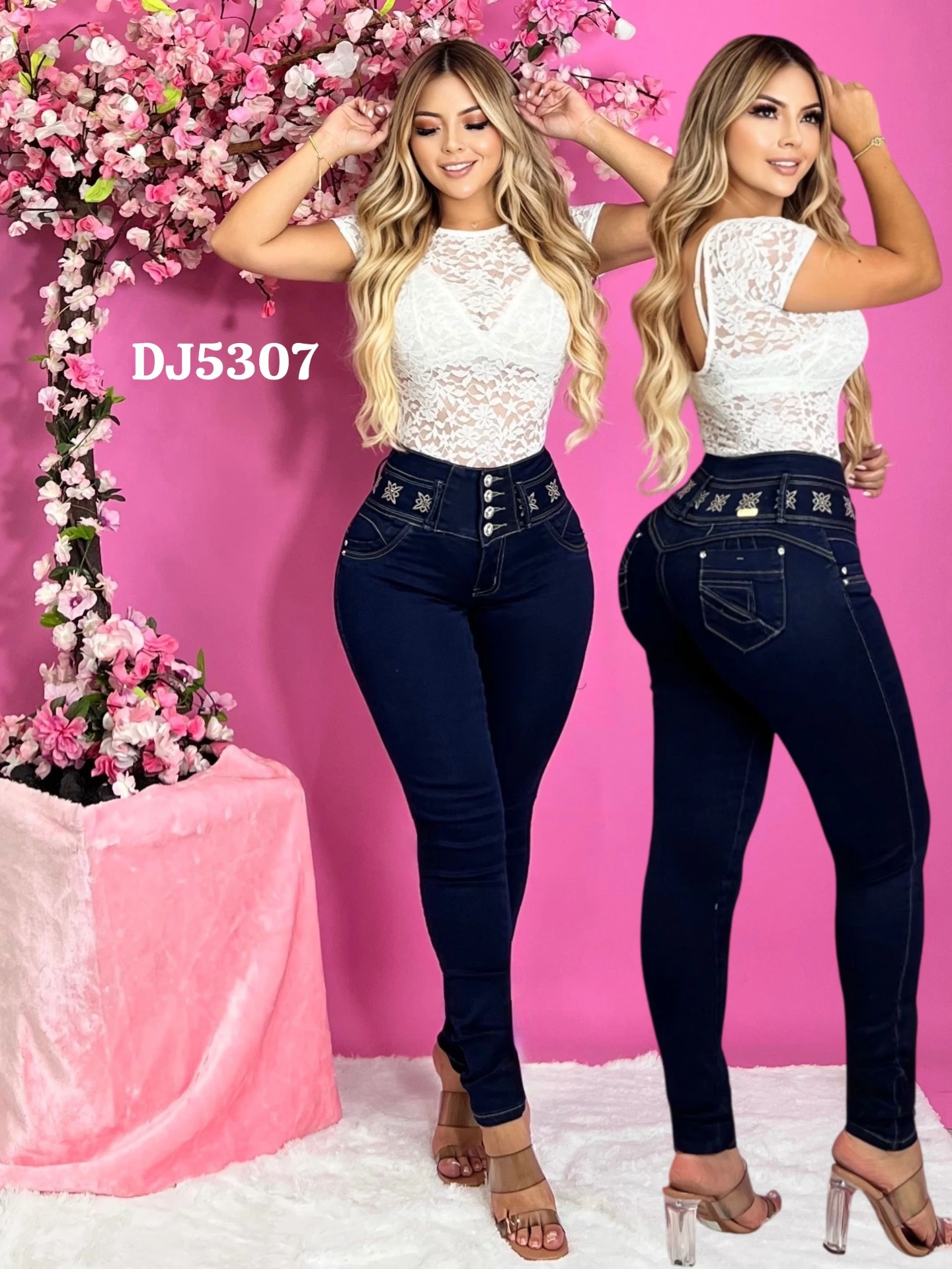 Jeans Levantacola Silver Diva