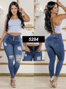 Jeans Levantacola Colombiano Con Faja 