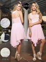 Vestido Moda Fuxia Azul