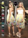 Vestido Moda Fuxia Vino Beige